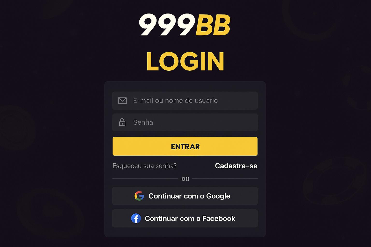 Não Perca tempo, o rRgistro na site 999BB  